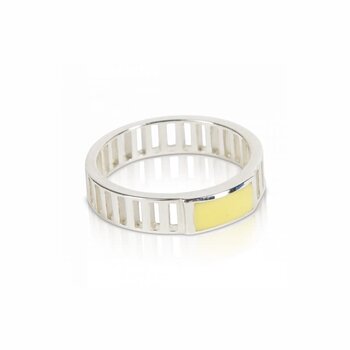 T.I.T.S. Grit Ring Joy Silver Soft Yellow