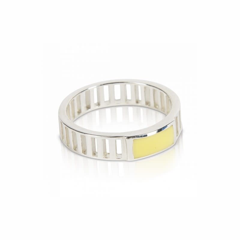 T.I.T.S. TITS Grit Ring Joy Silver Soft Yellow