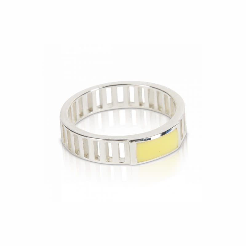 T.I.T.S. TITS Grit Ring Joy Zilver Zachtgeel