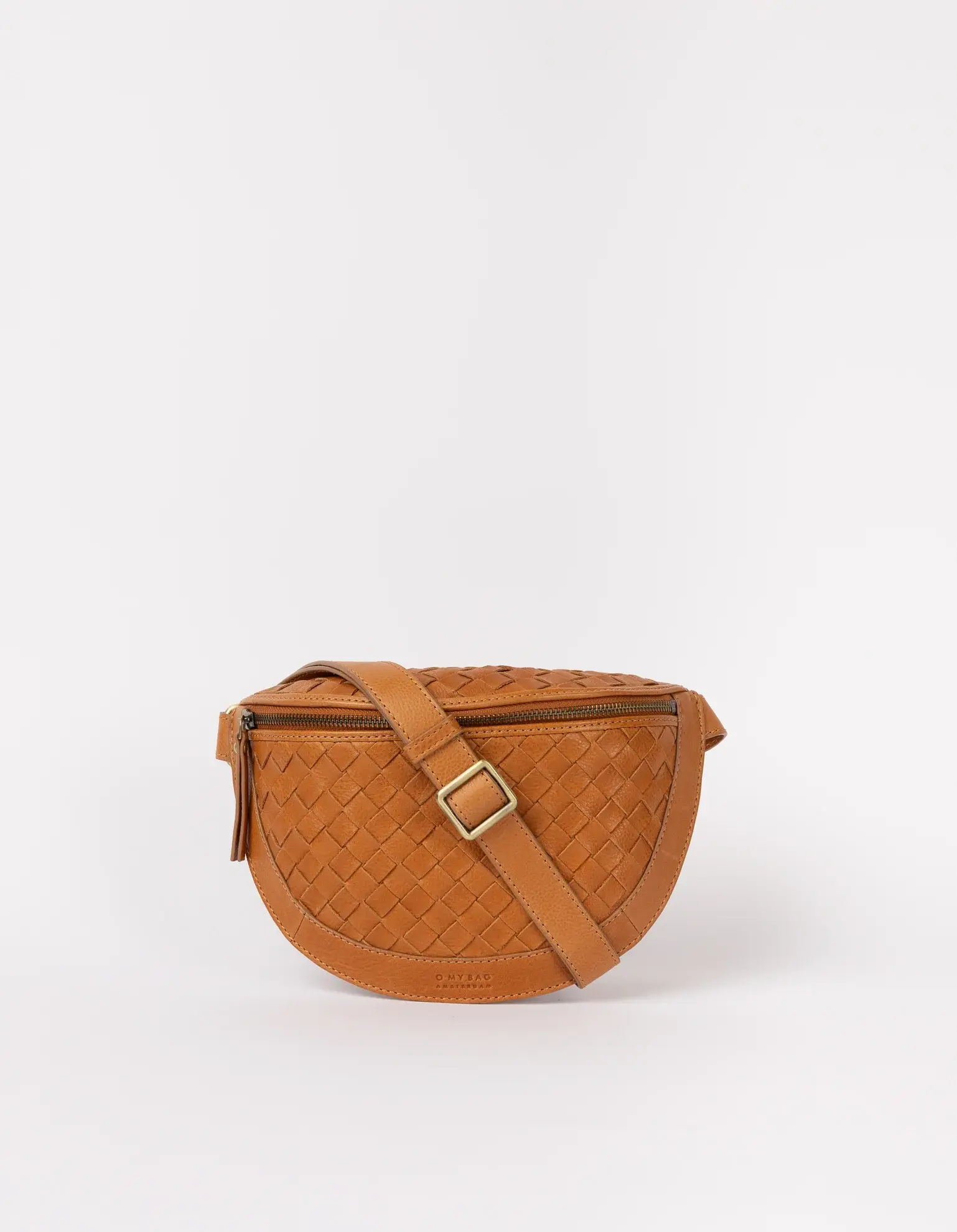 O My Bag O My Bag Ray Bum Bag Woven Soft Grain Leather Wild Oak