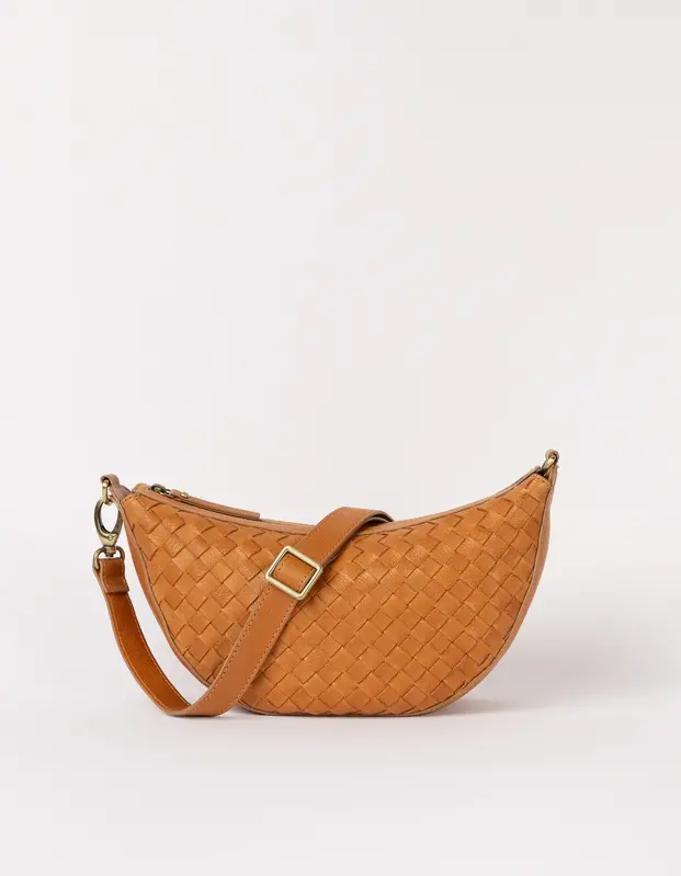 O My Bag O My Bag Leo Wild Oak Woven Soft Grain Leather
