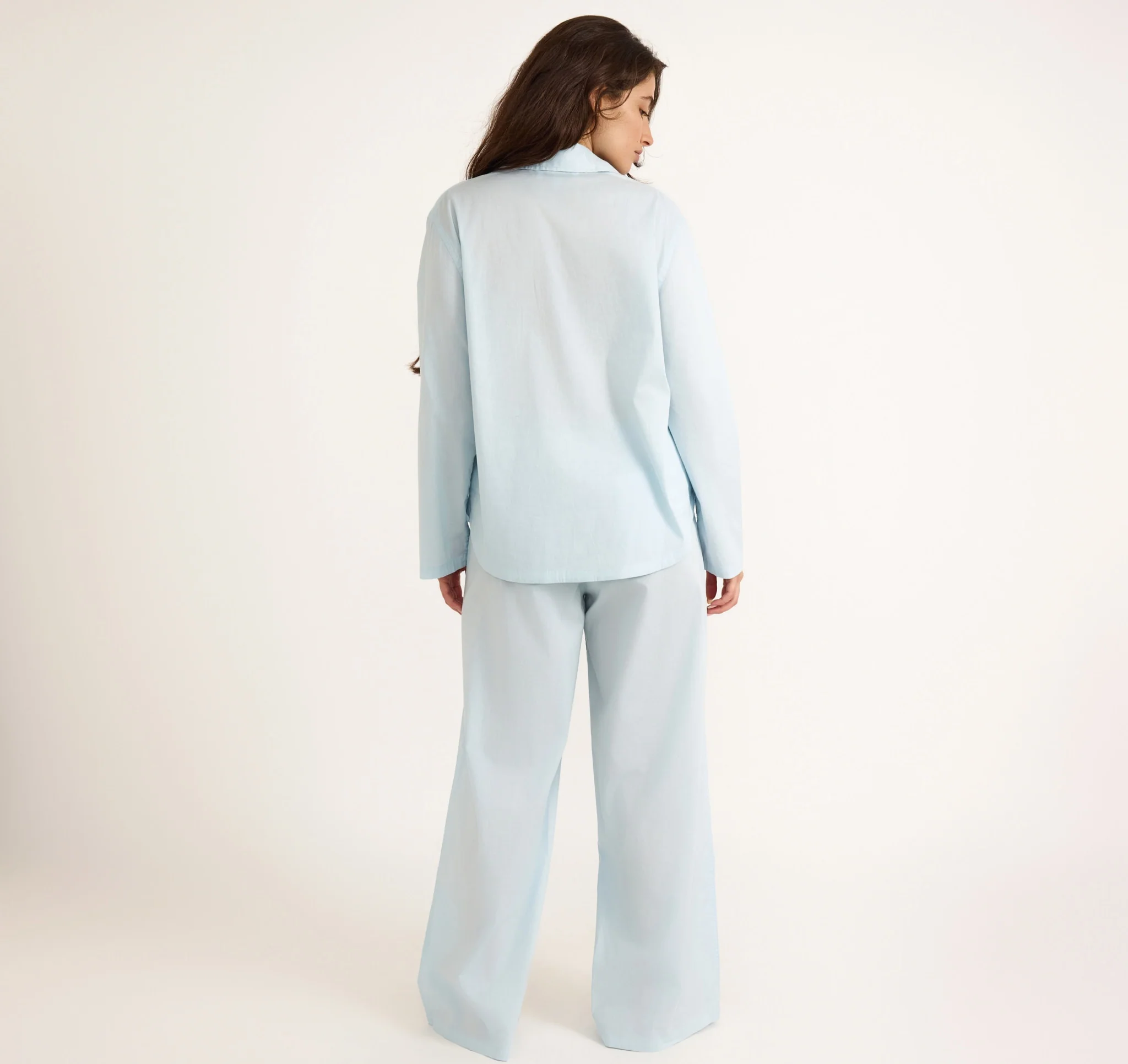 Organic Basics Organic Basics  Core Sleep Poplin Pants Light Blue