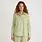 Organic Basics Organic Basics Core sleep Poplin Shirt Matcha Green Stripe
