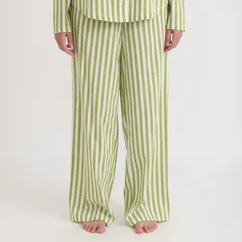 Organic Basics Core Sleep Poplin Pants Green