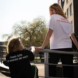 T.I.T.S. Thank God for Making Me Hot White T-Shirt