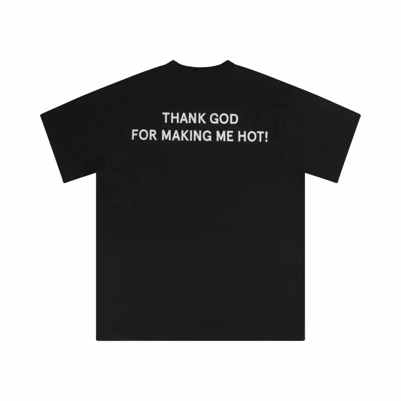 T.I.T.S. TITS Thank God for Making Me Hot Zwart T-Shirt
