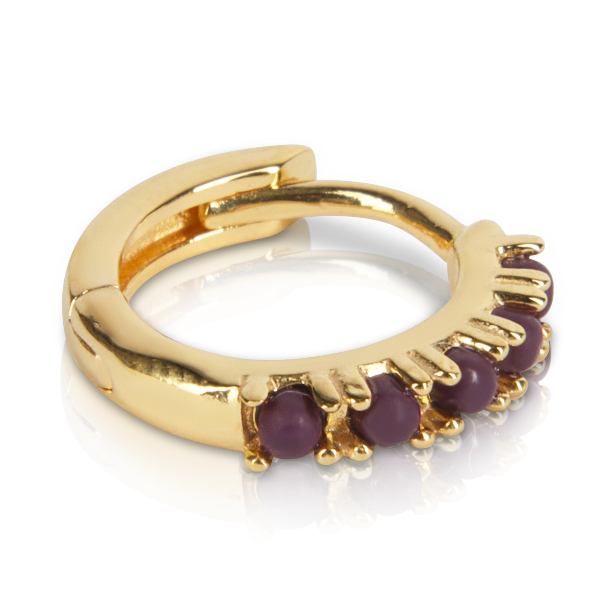 T.I.T.S. TITS Grit Oorbel Power Goud Donkerpaars