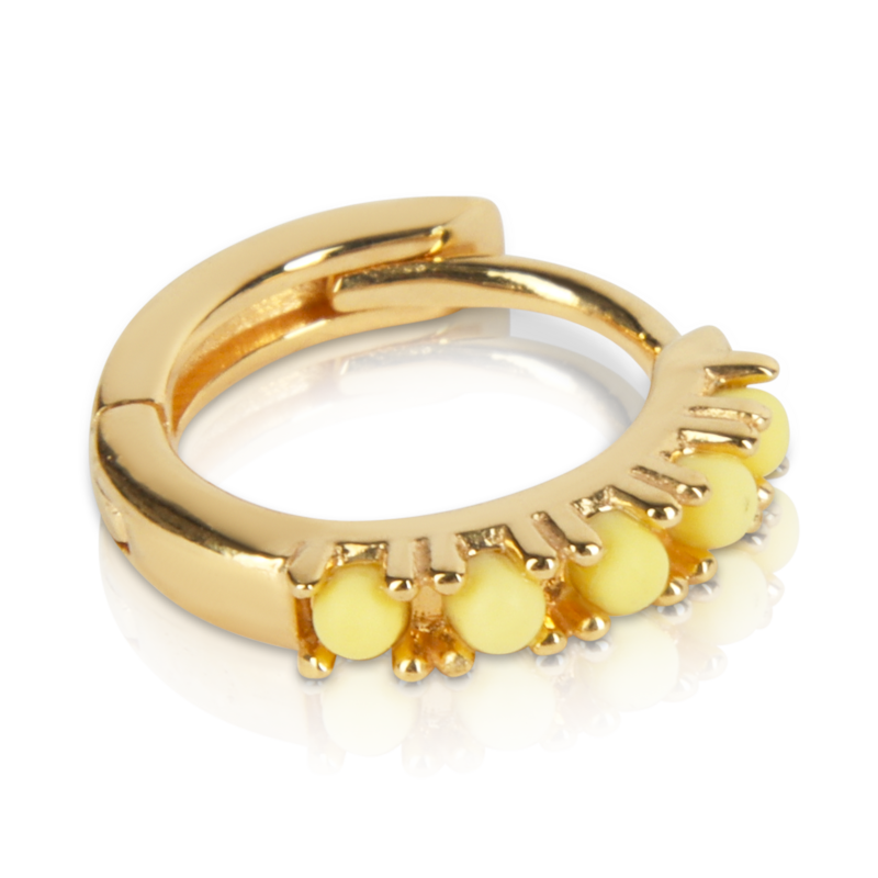 T.I.T.S. TITS Grit Ear Ring Joy Gold Soft Yellow