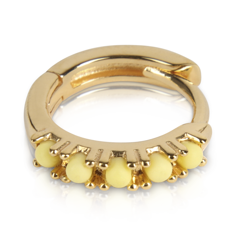 T.I.T.S. TITS Grit Ear Ring Joy Gold Soft Yellow