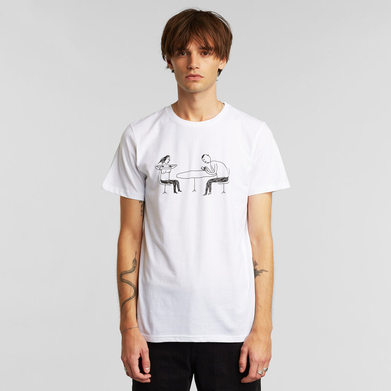 Dedicated Dedicated T-Shirt Stockholm Phoney Date White
