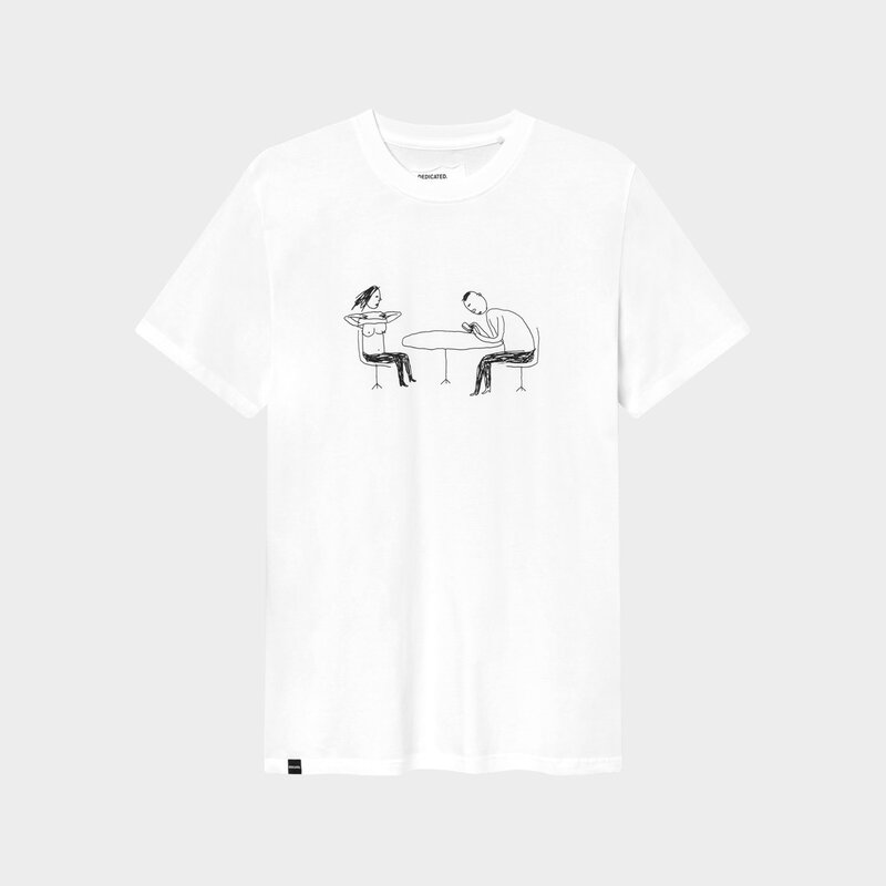 Dedicated Dedicated T-Shirt Stockholm Phoney Date White