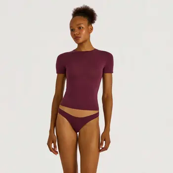 Organic Basics Soft Touch Veil Tee Fig