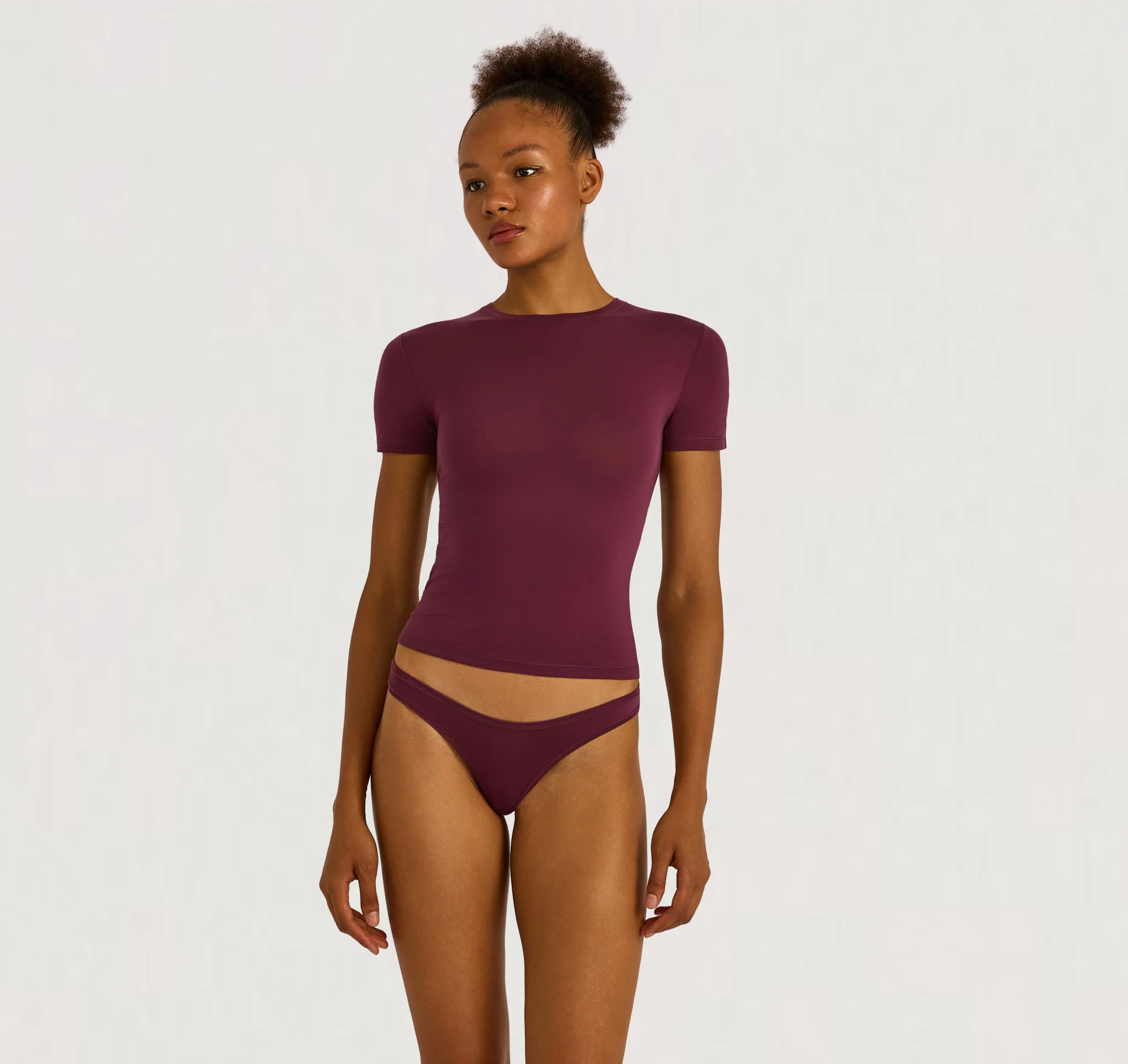 Organic Basics Organic basics - Soft Touch Veil Tee Fig