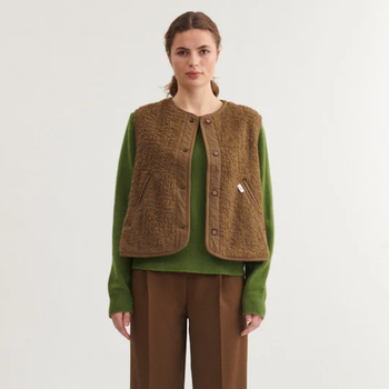 Basic Apparel Ida Vest Capers Green