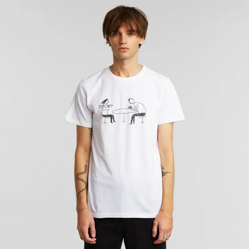 Dedicated Dedicated T-Shirt Stockholm Phoney Date White