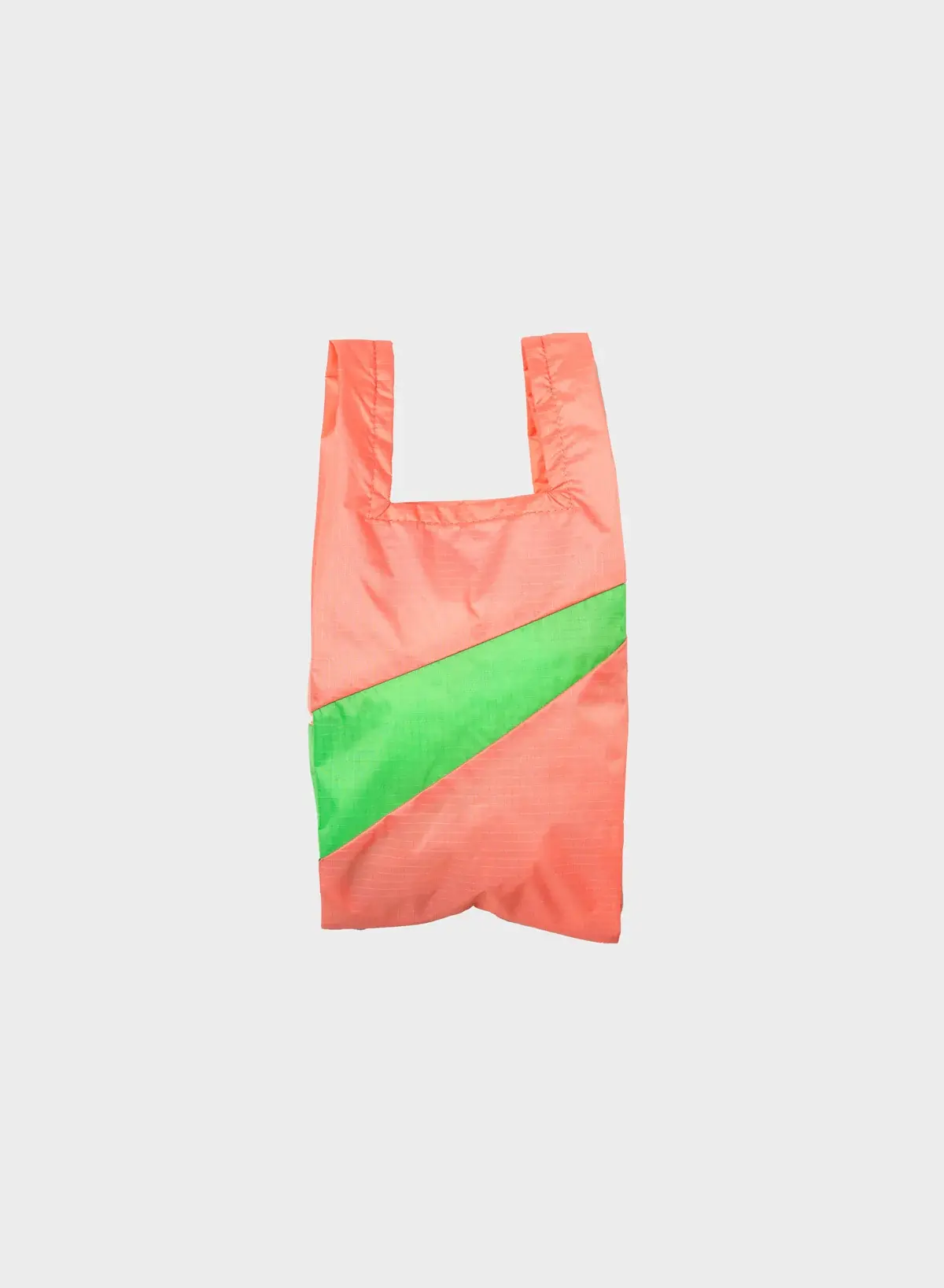 Susan Bijl Susan Bijl The New Shopping Bag Coral & Greenscreen