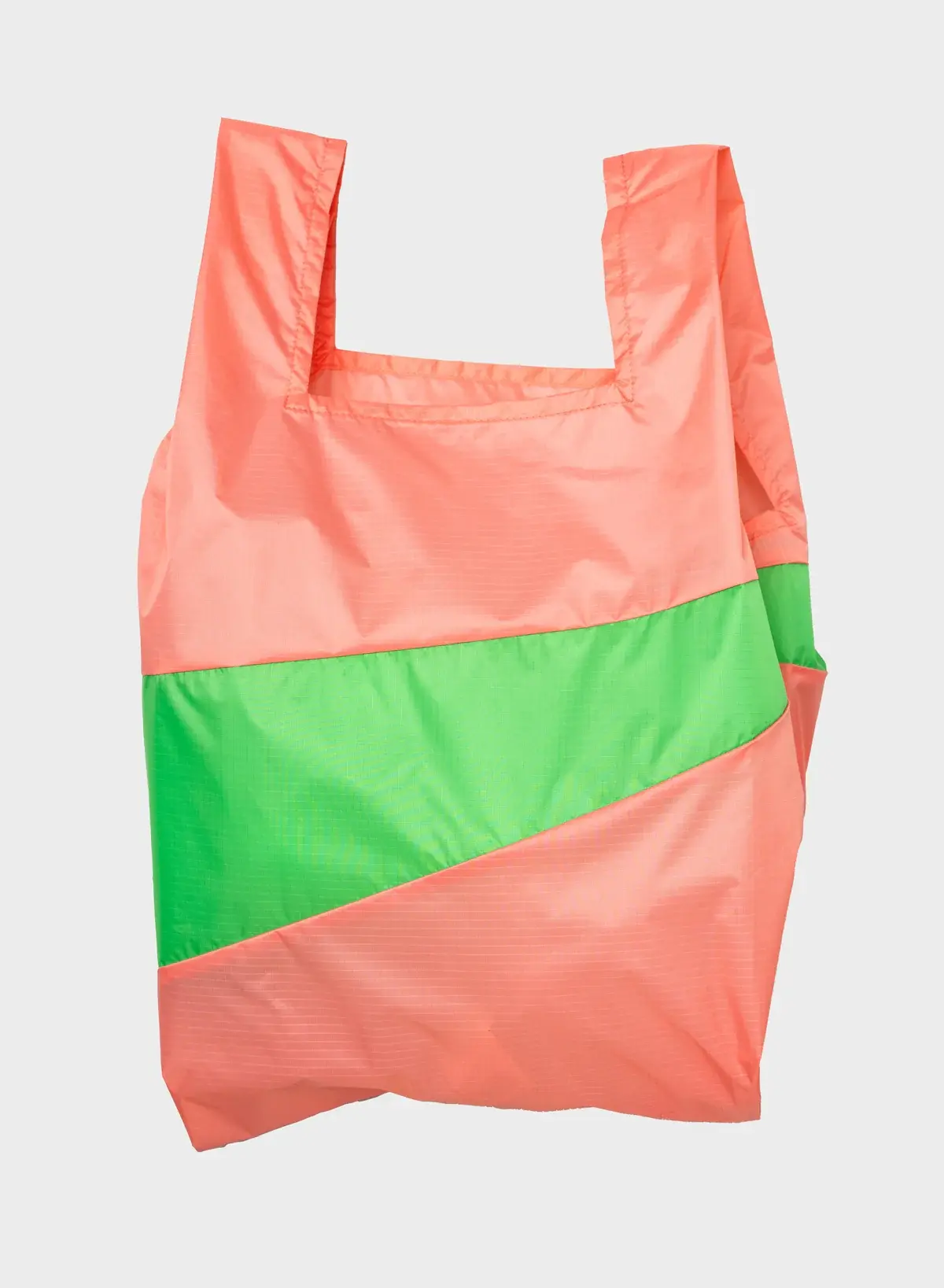 Susan Bijl Susan Bijl The New Shopping Bag Coral & Greenscreen