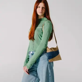 Susan Bijl The New Pouch Camel & Navy