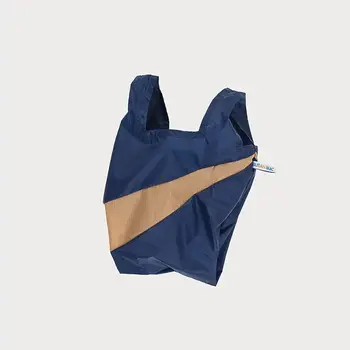 Susan Bijl The New Shopping Bag Navy & Camel