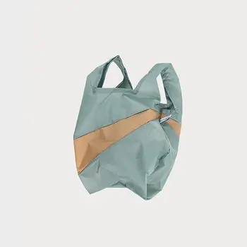 Susan Bijl The New Shopping Bag Grey & Camel