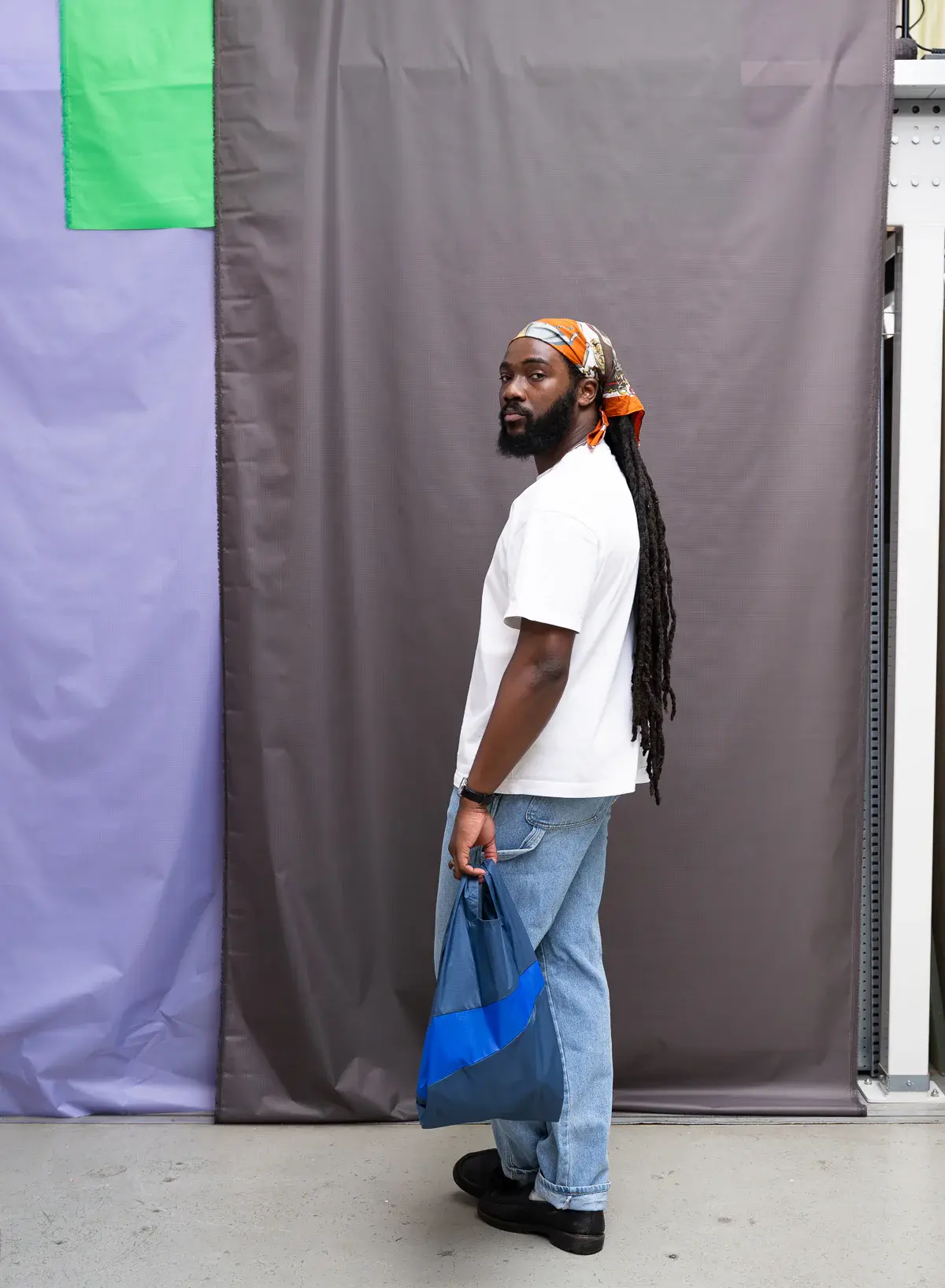 Susan Bijl Susan Bijl The New Shopping Bag Dark Petrol & Yves