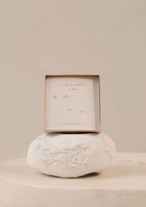 Riverstones Riverstones Rise & Shine Studs Silver Earrings