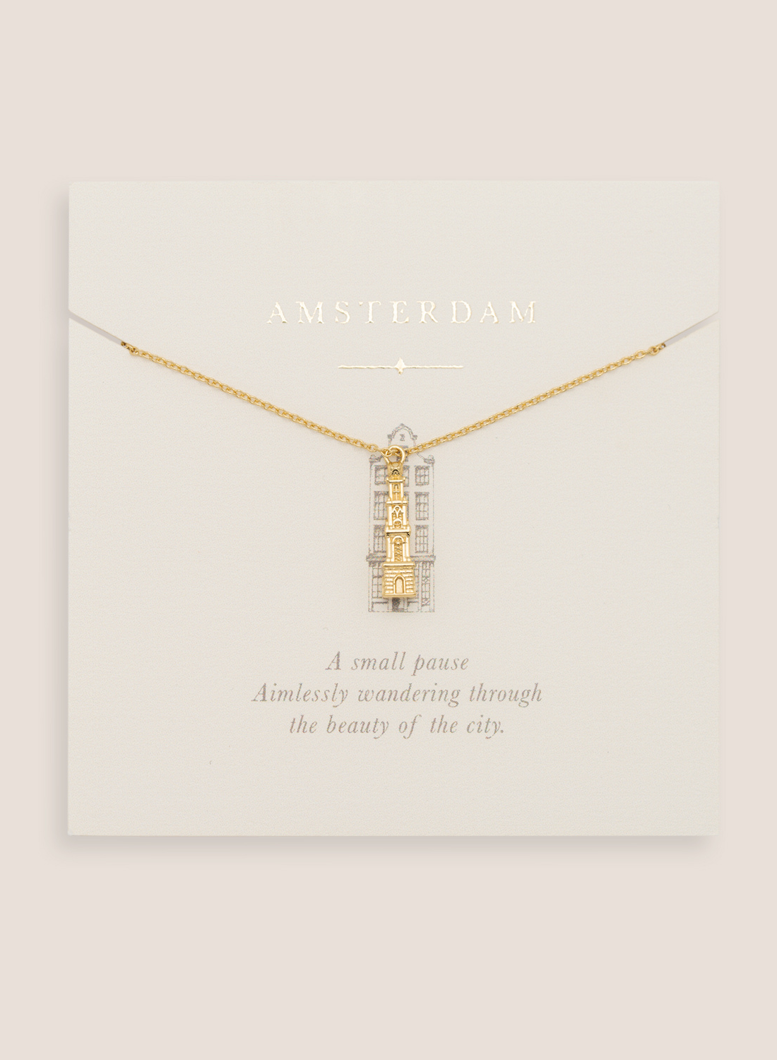 Riverstones Riverstones Westertoren Necklace Gold