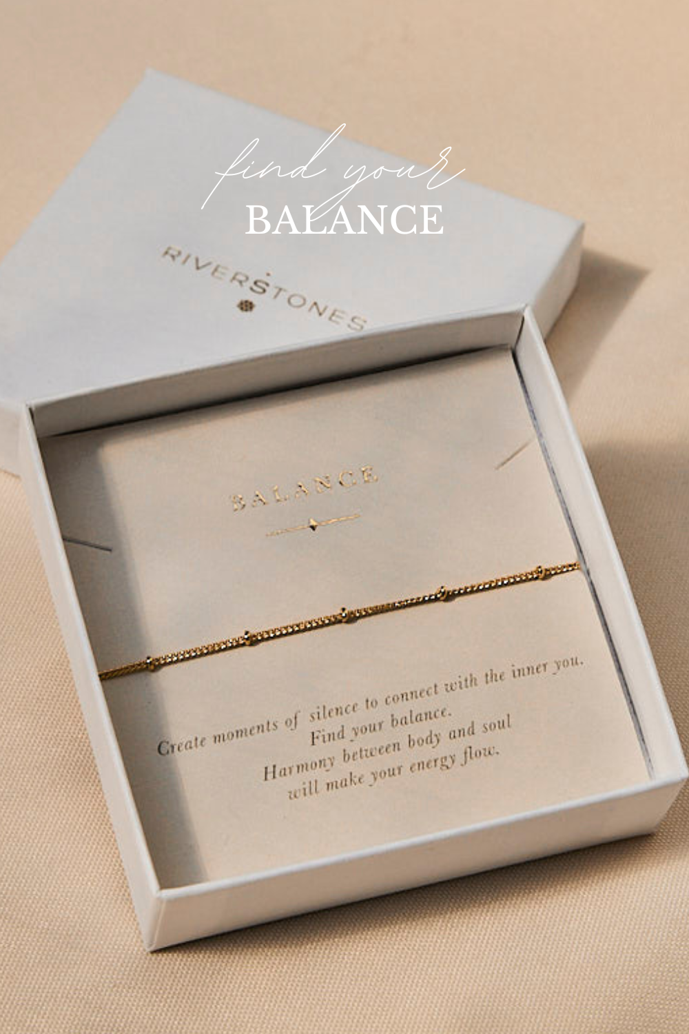 Riverstones Riverstones Balance Armband Gold Plated