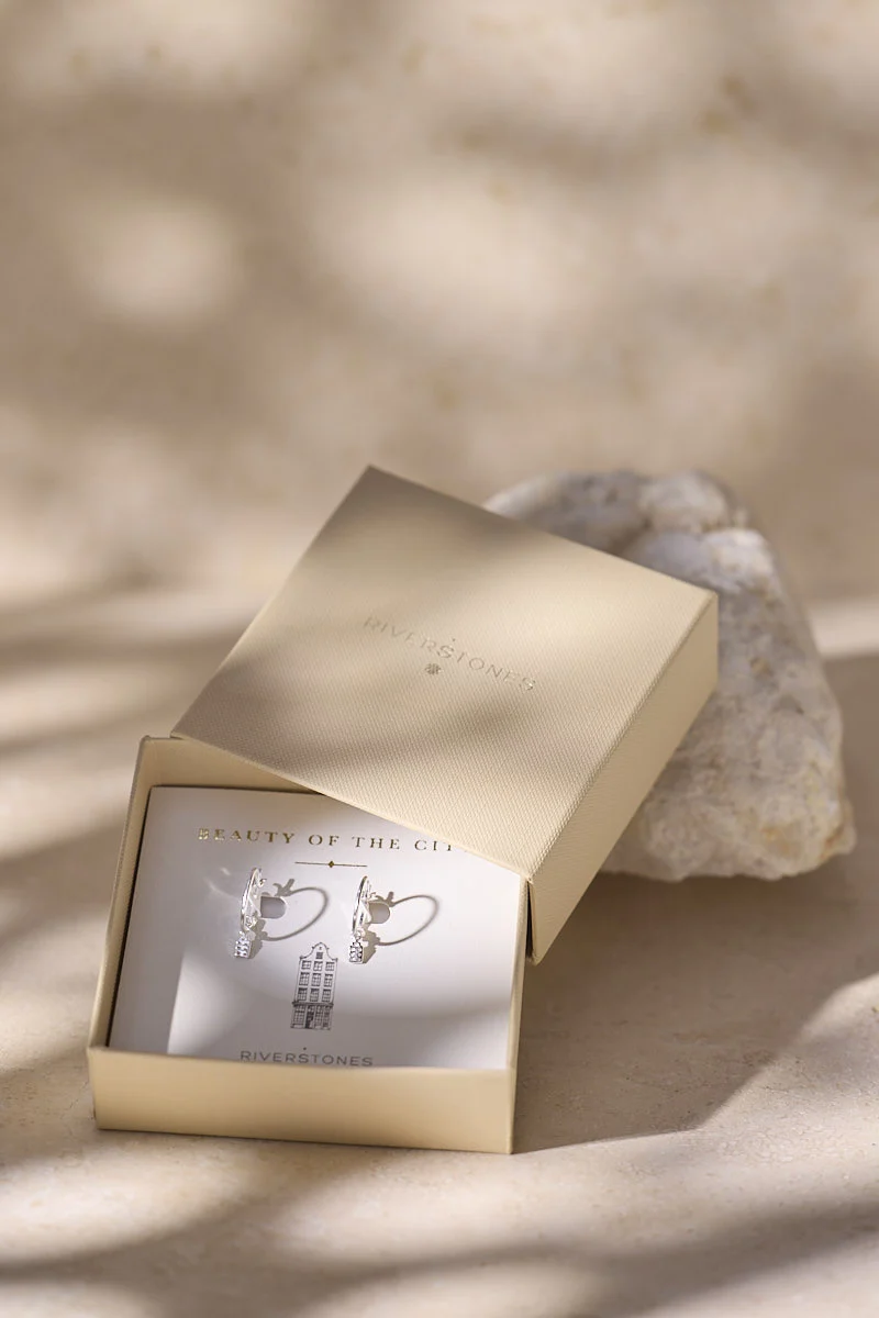 Riverstones Riverstones The Jordaan Hoops Silver