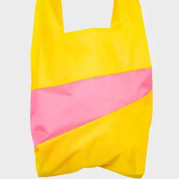 Susan Bijl The New Shopping Bag TV Yellow & Fluo Pink