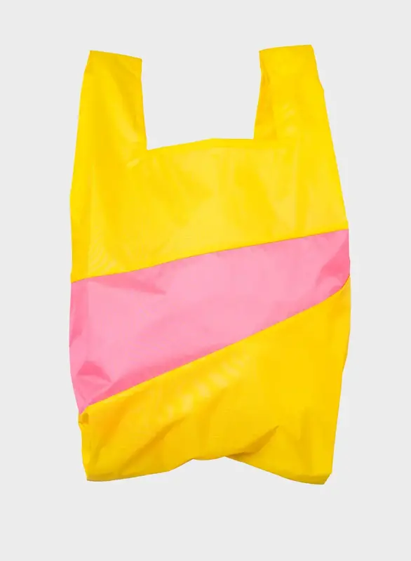 Susan Bijl Susan Bijl The New Shopping Bag TV Yellow & Fluo Pink