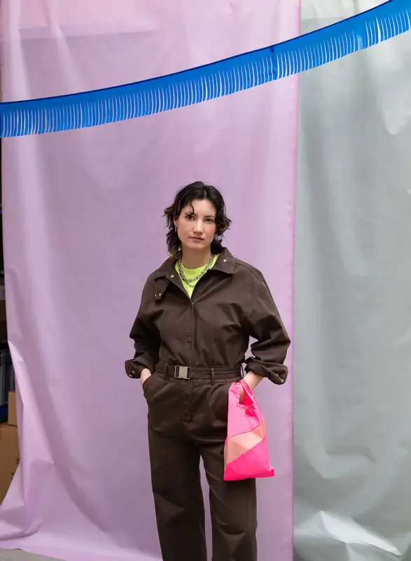 Susan Bijl Susan Bijl The New Shopping Bag Fluo Pink & Try