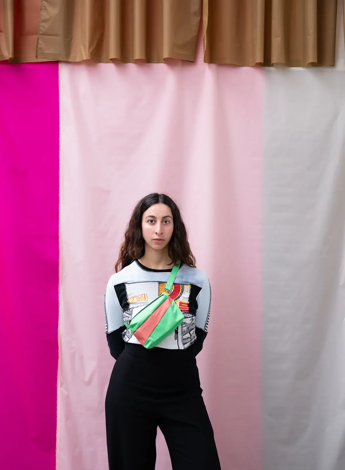 Susan Bijl Susan Bijl The New Bum Bag Greenscreen  & Coral