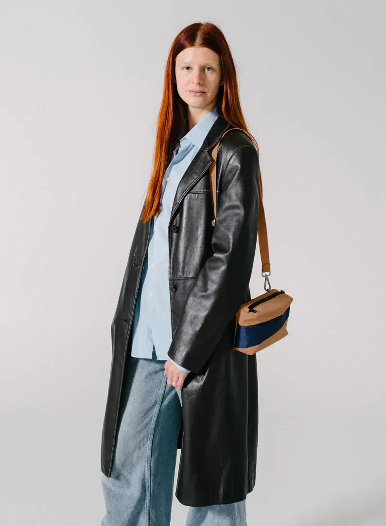 Susan Bijl Susan Bijl The New Bum Bag Camel & Navy