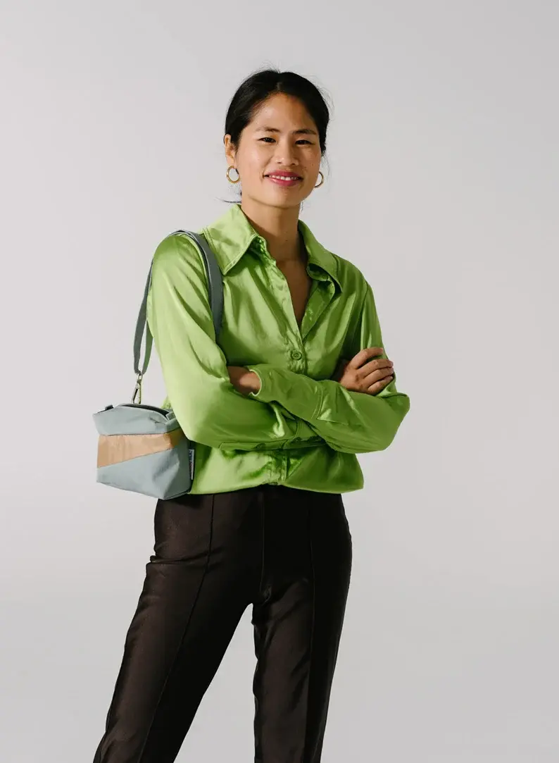 Susan Bijl Susan Bijl The New Bum Bag Grey & Camel