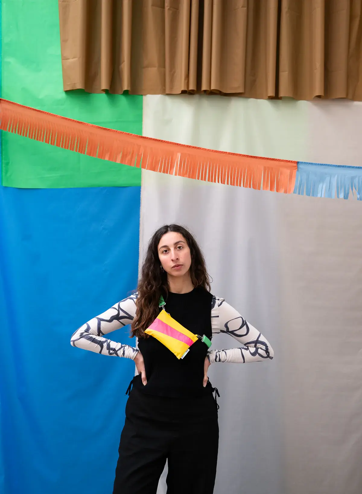 Susan Bijl Susan Bijl The New Pouch TV Yellow & Fluo Pink