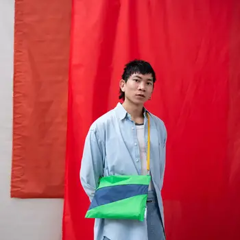 Susan Bijl The New Pouch Greenscreen & Dark Petrol