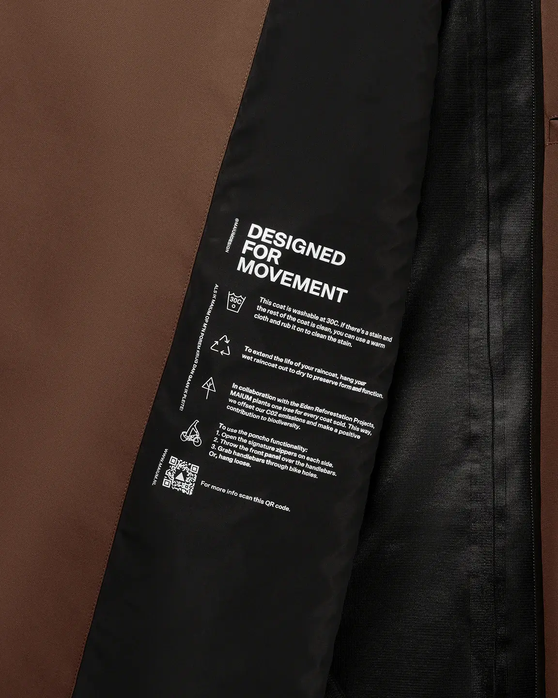 Maium Maium Trench Coat Macassar Brown