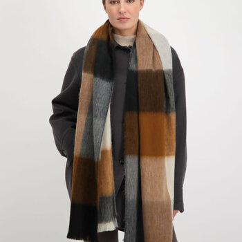 Alpaca Loca Blocked Scarf