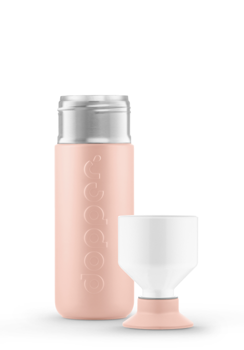 Dopper Dopper Bottle Insulated Pebble Peach 580ml