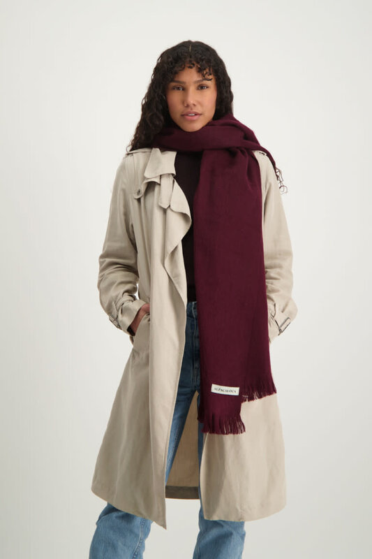 Alpaca Loca Alpaca Loca Sjaal Wine Red
