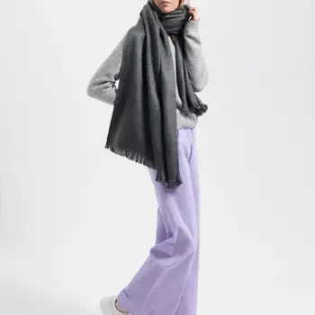 Alpaca Loca Scarf  Dark Grey