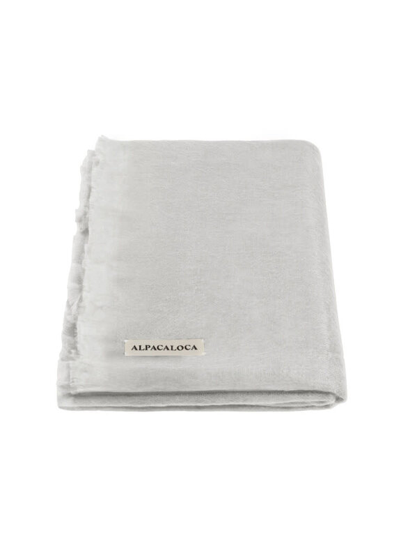 Alpaca Loca Alpaca Loca Scarf  Light Grey
