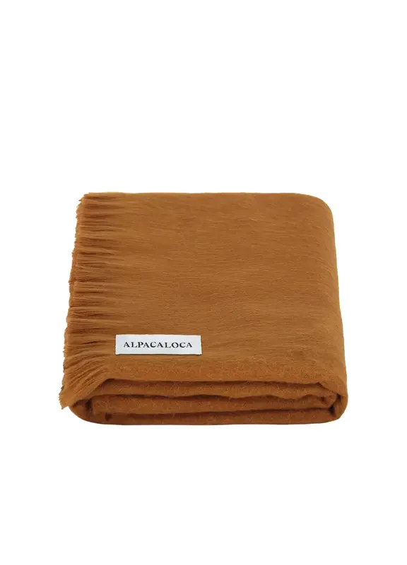 Alpaca Loca Alpaca Loca Slim Scarf Camel