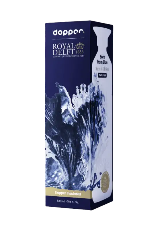 Dopper Dopper Fles Insulated x Royal Delft - The Current 580ml