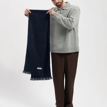 Alpaca Loca Sjaal Smal Royal Blue