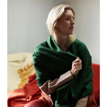 Alpaca Loca Scarf Slim Spring Green