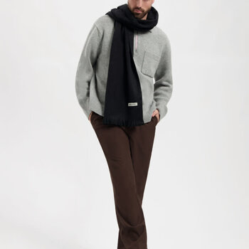 Alpaca Loca Scarf Slim Black