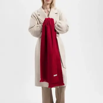 Alpaca Loca Scarf Slim Ruby Red