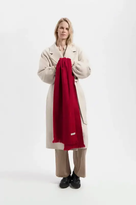 Alpaca Loca Alpaca Loca Scarf Slim Ruby Red
